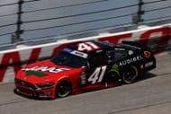 Sam Mayer drives during qualifying for the NASCAR Xfinity Series Sport Clips Haircuts VFW Help A Hero 200 at Darlington Raceway on April 05, 2025 - Source: Getty