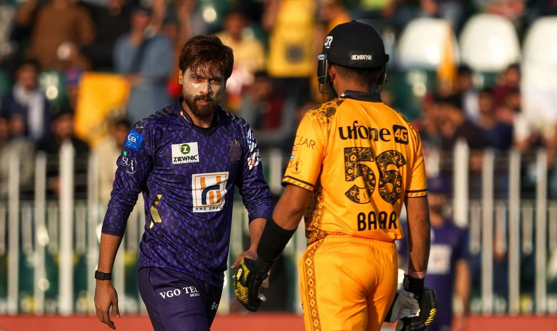 Mohammad Amir and Babar Azam. (Credits: PSL X)