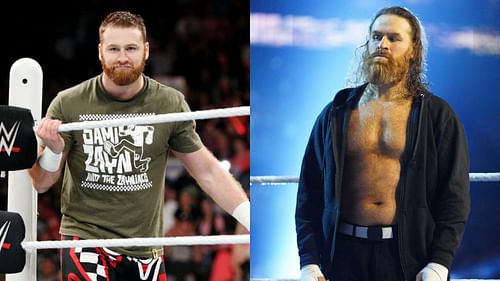 Sami Zayn in 2015 (left) and in 2025 (right) [Images credit: WWE.com]