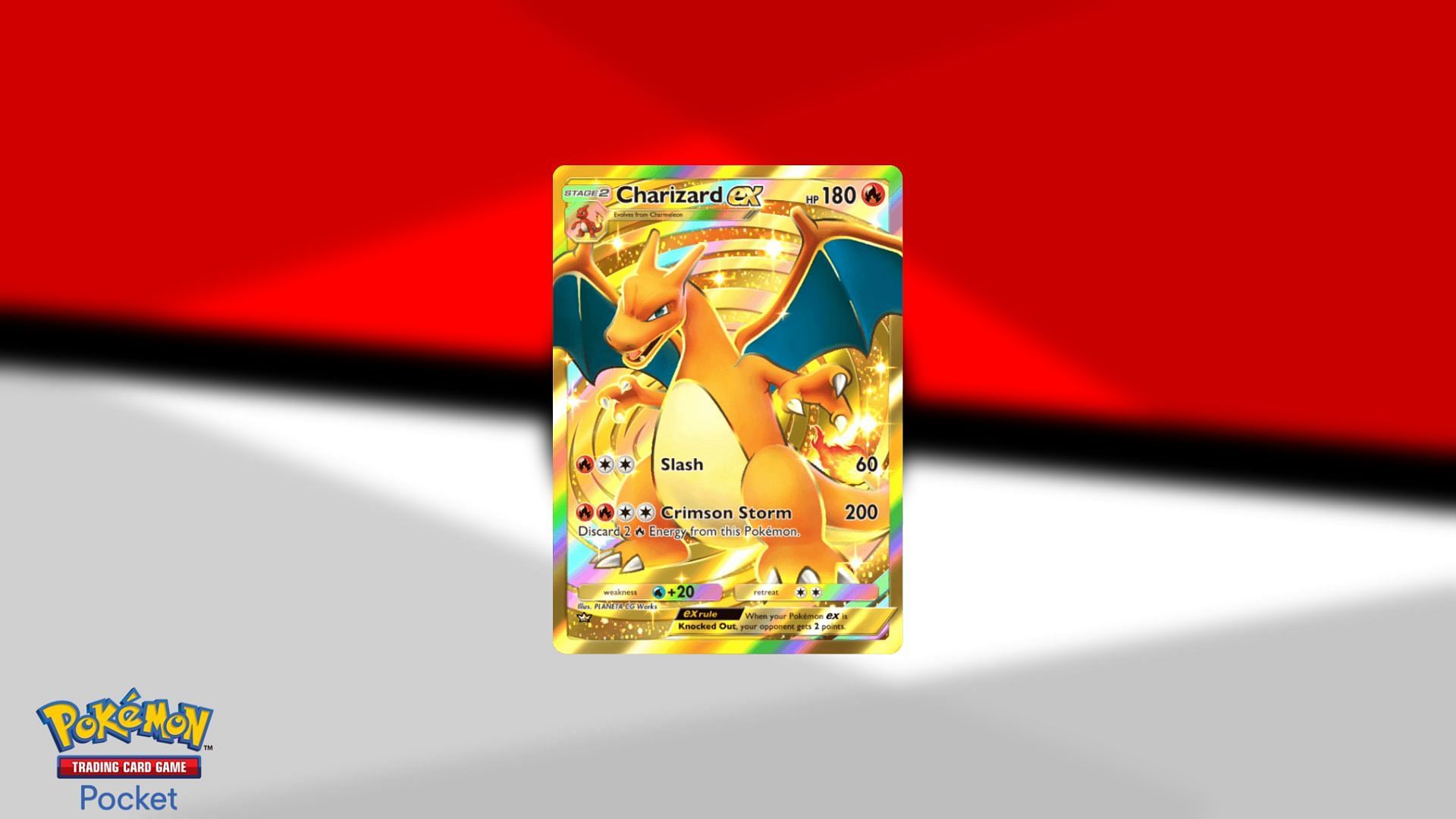Gold Crown Charizard ex in Pokemon TCG Pocket (Image via The Pokemon Company)