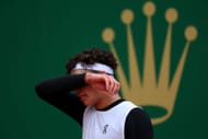 MONTE-CARLO, MONACO - APRIL 07: Ben Shelton of United States looks dejected in his match against Alejandro Davidovich Fokina - Source: Getty