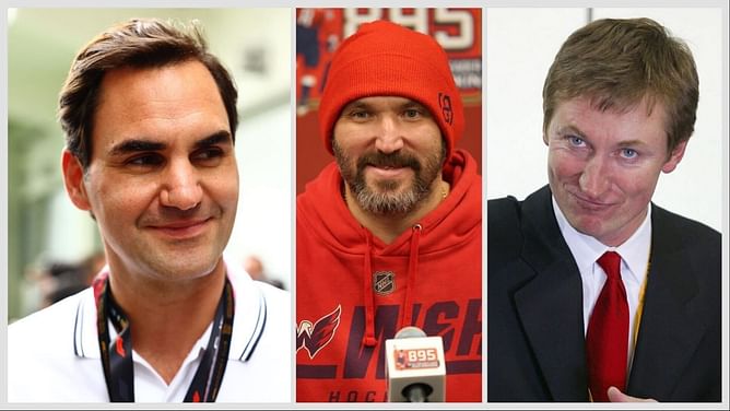 Roger Federer reacts to Alex Ovechkin surpassing Wayne Gretzky to earn historic NHL goal record