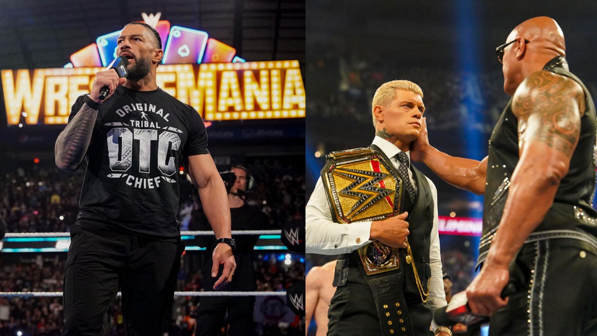 The Rock, Cody Rhodes, Roman Reigns, WWE WrestleMania 41, WWE