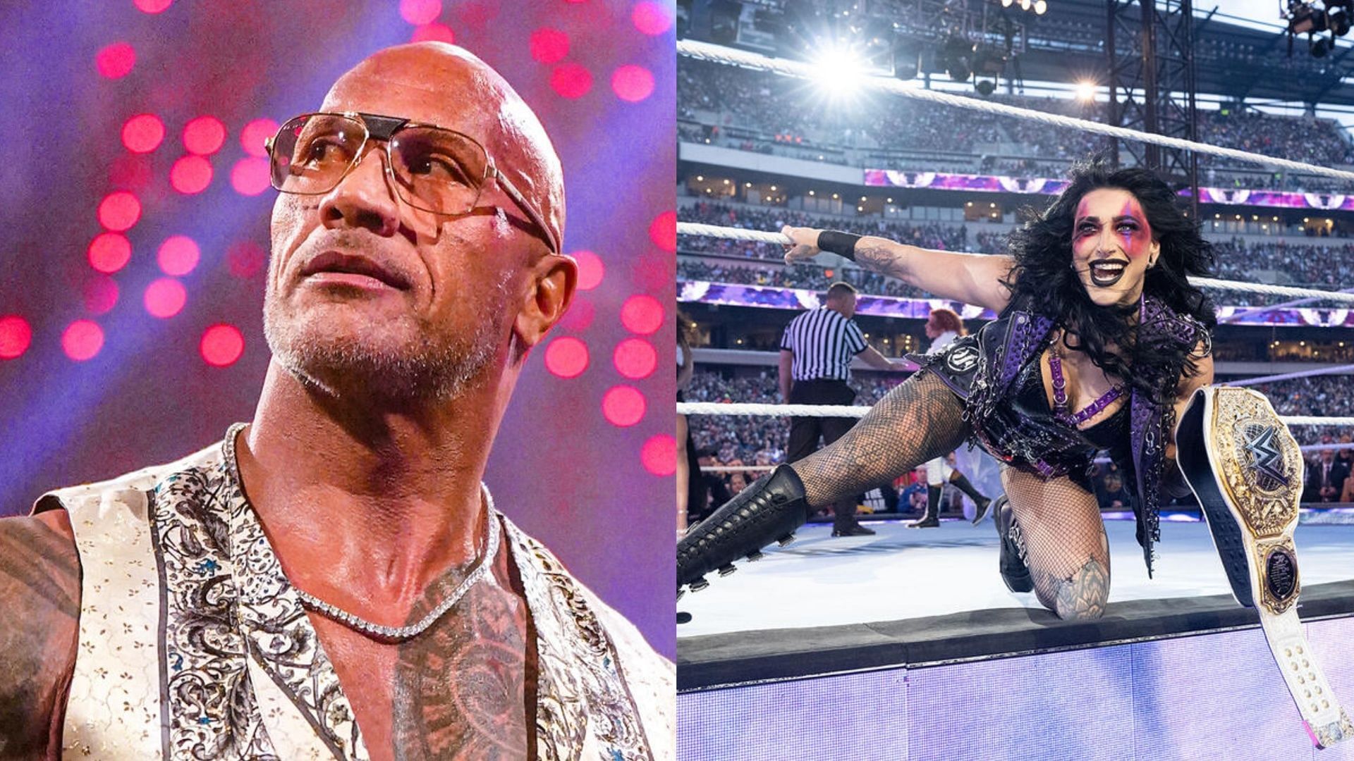 Rhea Ripley and The Rock to join forces? [Image Credits: WWE photos]
