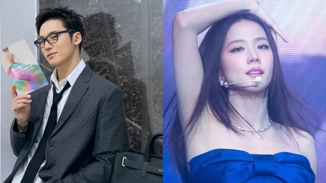 "Bless us with your visuals"- Fans go gaga over SEVENTEEN's Mingyu and BLACKPINK's Jisoo's interaction at Dior Designer of Dreams event