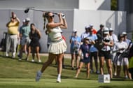 Paige Spiranac at the 2024 Tour Championship (via Getty)