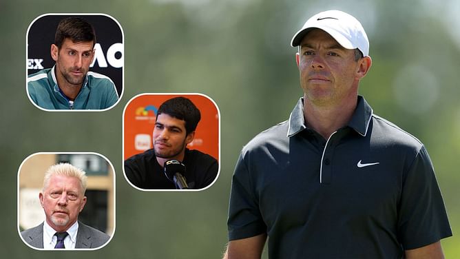 Novak Djokovic, Carlos Alcaraz, Boris Becker, and others send messages to Rory McIlroy after dramatic career Grand Slam feat