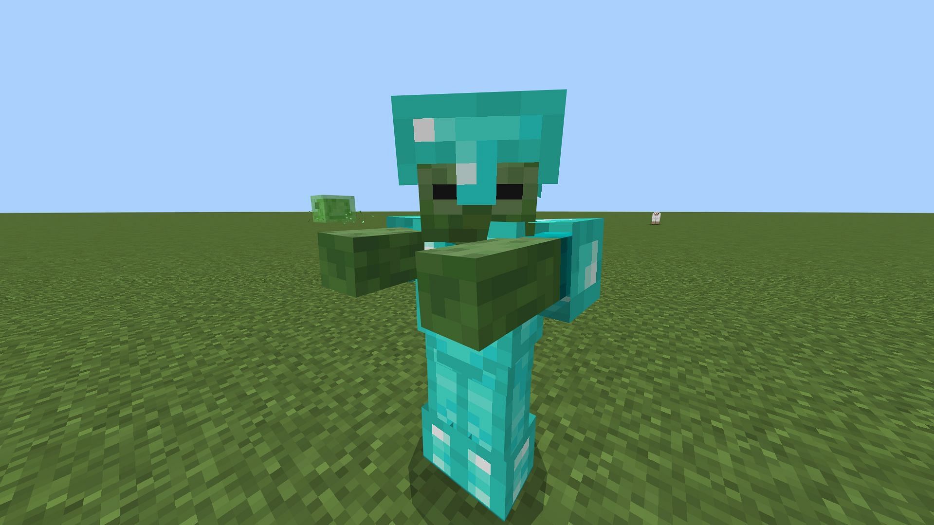 There is a method to spawn mobs with armor in Minecraft Bedrock Edition. (Image via Sportskeeda Gaming || Mojang Studios)