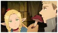 Laios and Marcille talking to one another (Image via Trigger)