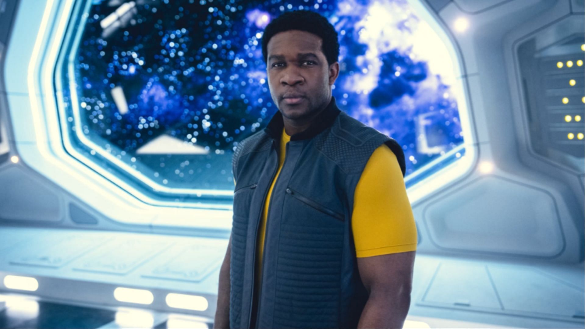 Osy Ikhile as Nate Packer in Black Mirror season 7 USS Callister: Into Infinity (Image via Netflix)