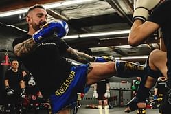 WATCH: British legend Liam Harrison shows how to feint a roundhouse kick to unload a cracking counter in Muay Thai