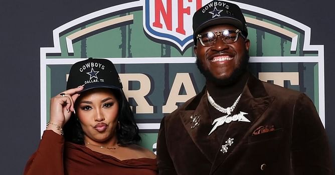 Tyler Booker's GF Kalani shares heartfelt post celebrating Cowboys No.12 draft pick