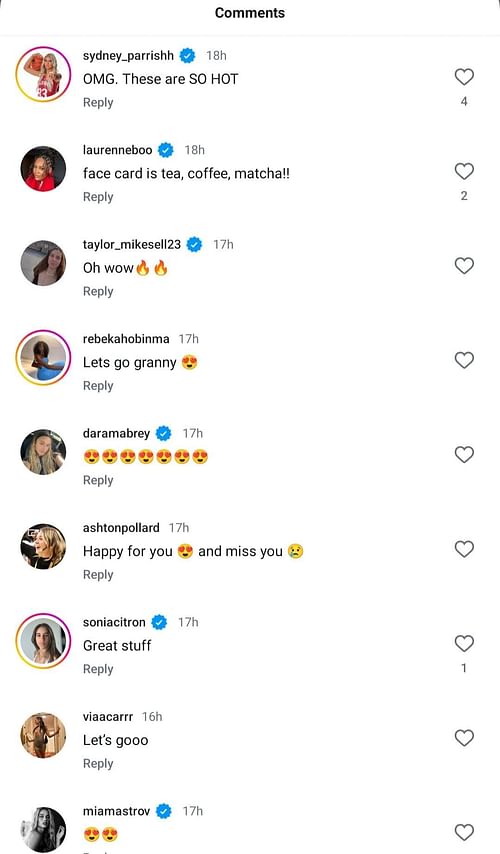 Player's comments on IG