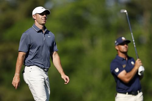 Bryson DeChambeau and Rory McIlroy were playing partners (Image via Getty)