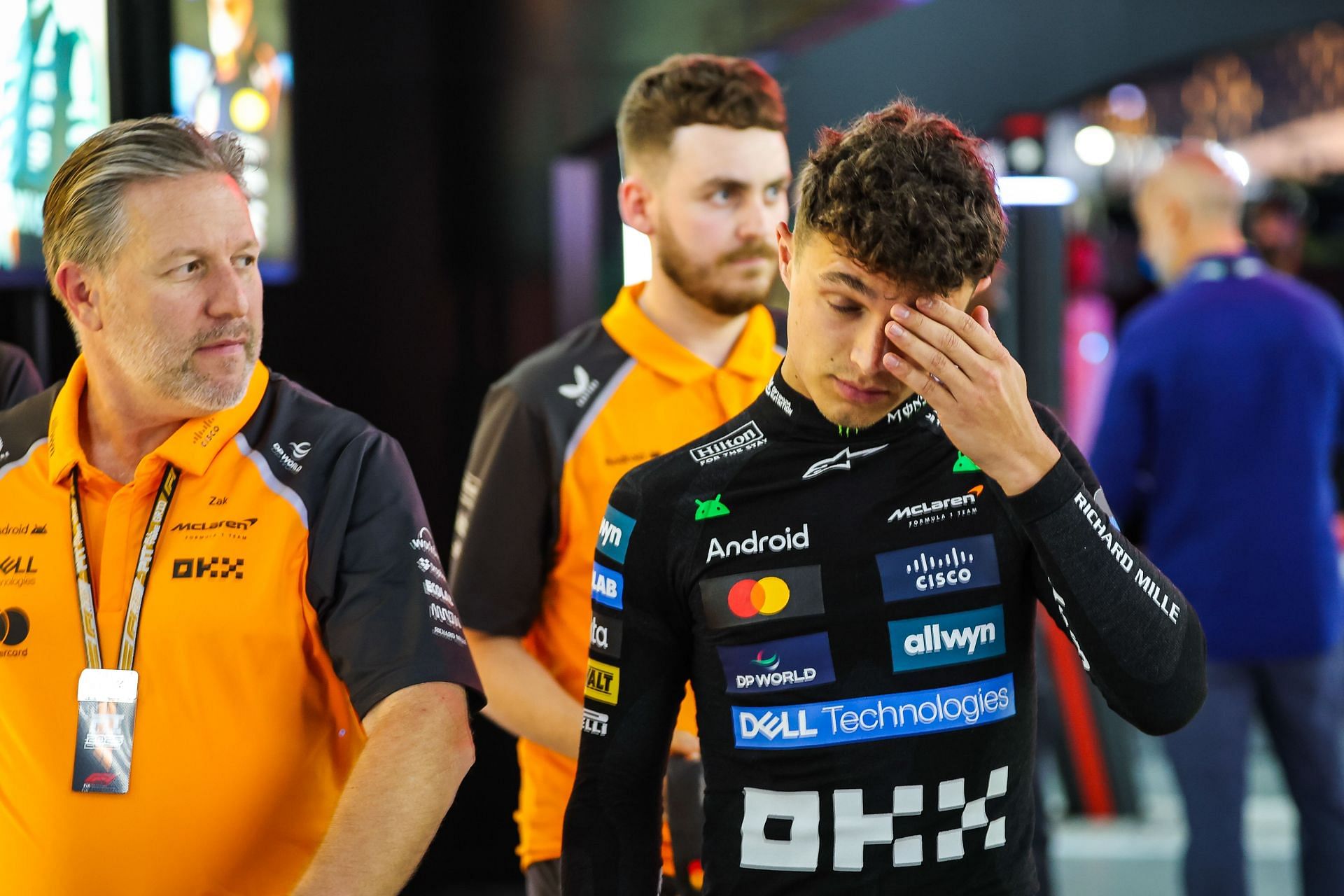 Zak Brown [L] with Lando Norris [R] at F1 Grand Prix of Saudi Arabia - Qualifying - Source: Getty