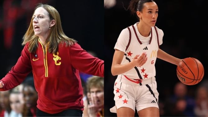 Lindsay Gottlieb drops 1-word reaction as USC signee Jazzy Davidson overshadows Aaliya Chavez on ESPNW100 list