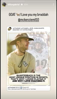 Gabriel's IG story (Source: @dillongabriel/Instagram)