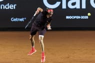 Zverev in action at the Rio Open 2025 - Day 5 - Source: Getty