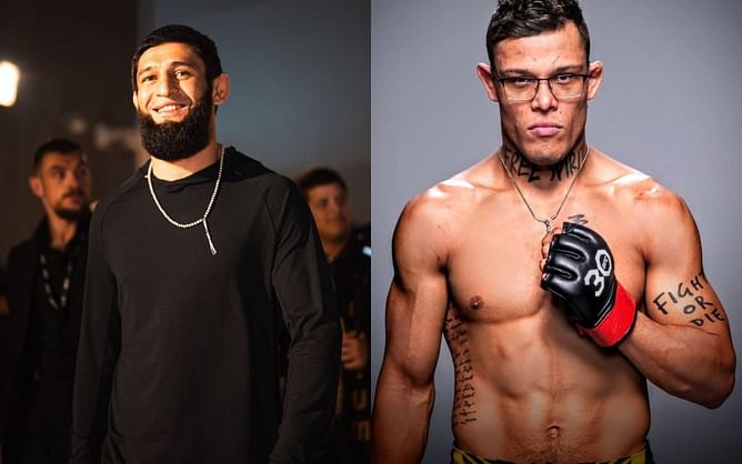 Khamzat Chimaev escalates feud by flaunting submission over Caio Borralho of past sparring session