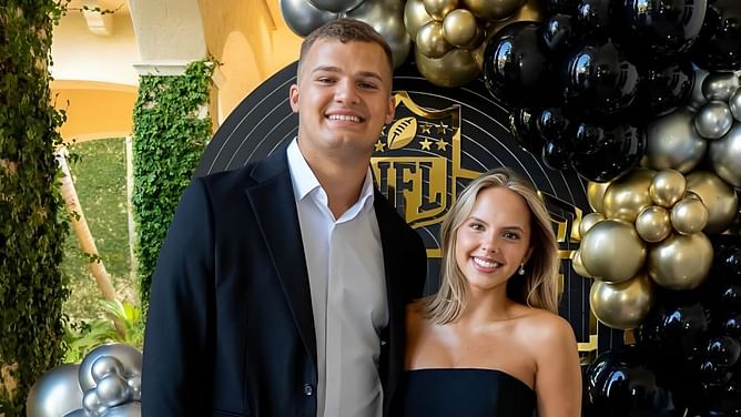 In Photos: Mason Taylor's girlfriend Sage Wagner recaps stunning draft party after Jets selection