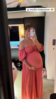 Denny Hamlin's wife posts pregnancy update on IG story. Source: xojordanfish