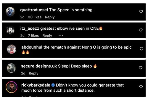 Comments from Instagram