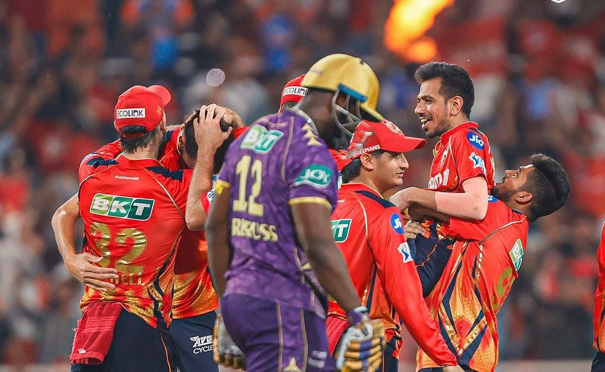 Punjab Kings celebrate their win (Credits: PBKS X)
