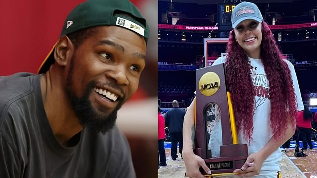 Kevin Durant &amp; Kamilla Cardoso reacted to Ta