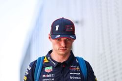 Max Verstappen cuts short his post race interview during the F1 Saudi Arabian GP
