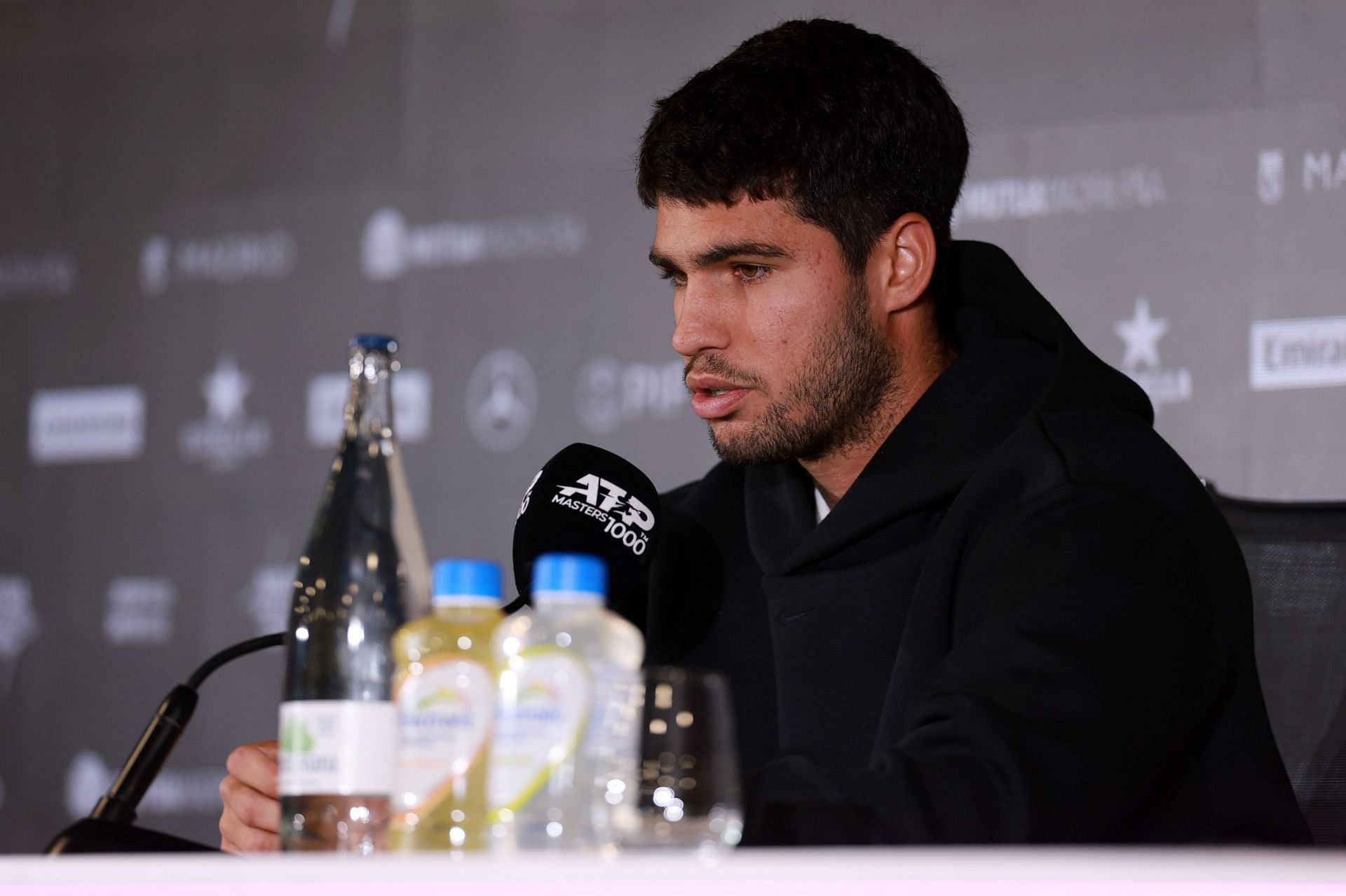 Carlos Alcaraz at the Mutua Madrid Open - Day Three - Source: Getty