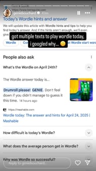 Eugenie Bouchard IG Story | Source: Eugenie Bouchard Instagram/@geniebouchard