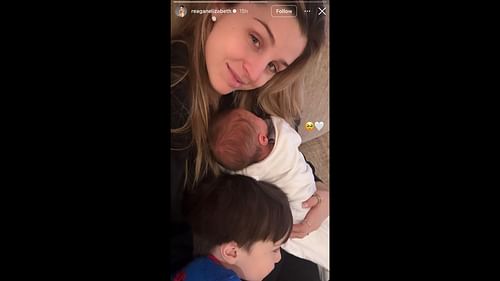 Screenshot of Reagan Elizabeth's Instagram story (Image from - Instagram.com/@reaganelizabeth IG Stories)