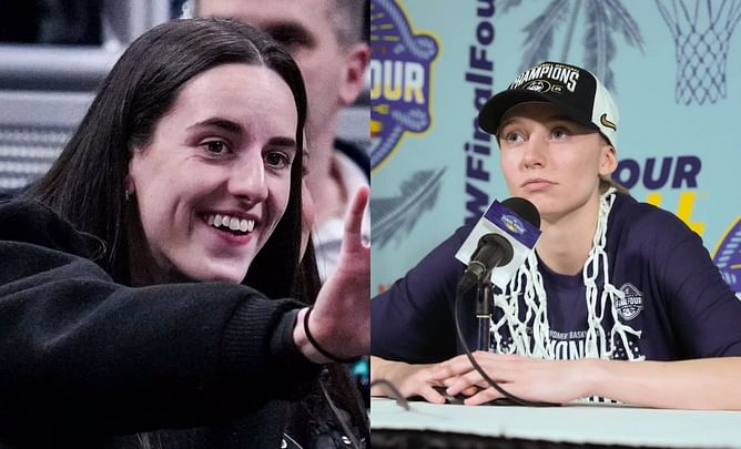 Michael Jordan's ex-teammate Etan Thomas throws dart at Caitlin Clark fans after Paige Bueckers' NCAA triumph
