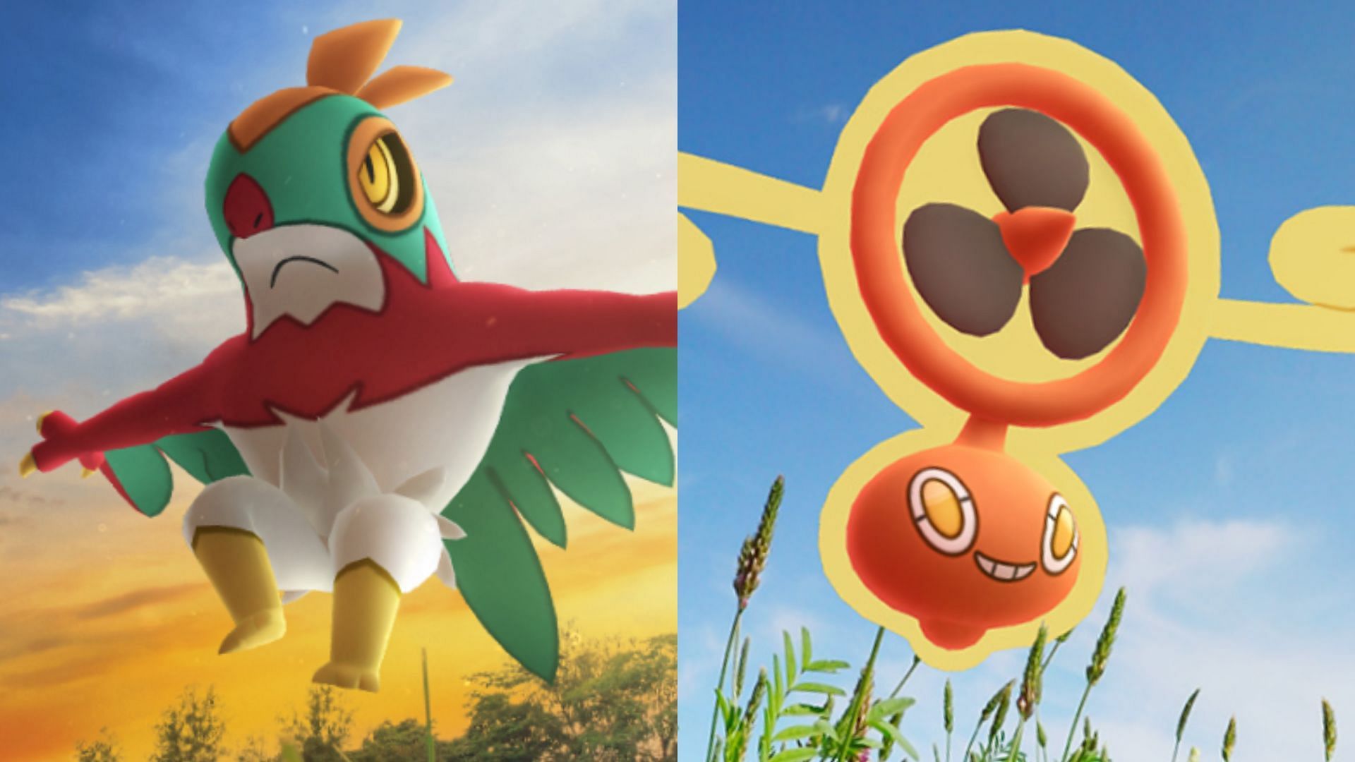 Hawlucha and Fan Rotom (Image via TPC)