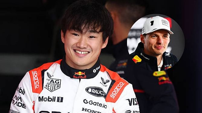 Max Verstappen issues verdict on Yuki Tsunoda's first day of running with Red Bull