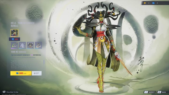 How to unlock Hela's Yami no Karasu costume in Marvel Rivals