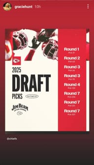 Still from Gracie Hunt's Instagram story/@graciehunt