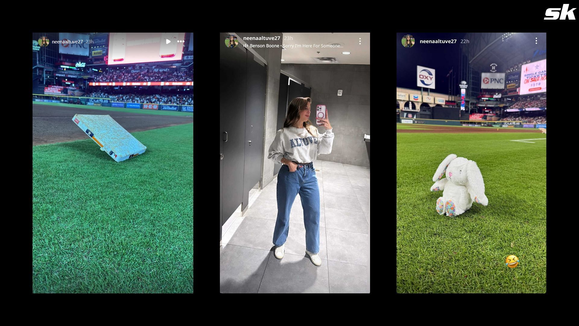 Screenshot from the story on Instagram