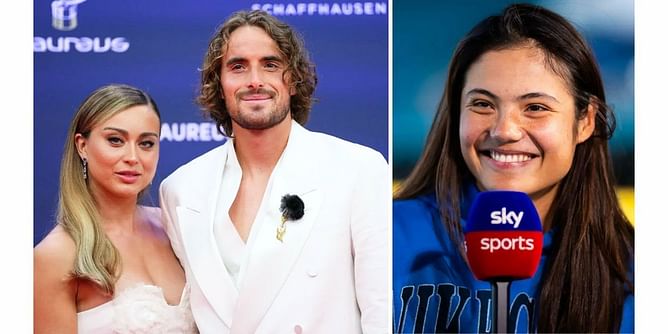 Paula Badosa's sister Jana, Emma Raducanu & others react to Stefanos Tsitsipas and Spaniard's 'stunning' looks for Laureus Sports Awards