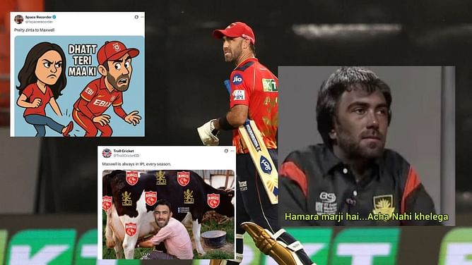 'पंत तो यूहीं बदनाम है असली चूना तो...,' KKR के खिलाफ भी ग्लेन मैक्सवेल का फ्लॉप शो रहा जारी, फैंस ने Memes के जरिए की घनघोर बेइज्जती
