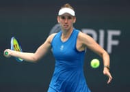 Mertens won her opener in two tight sets. (Source: Getty)