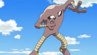 Daniel's Hitmonlee in the anime. (Image via TPC)