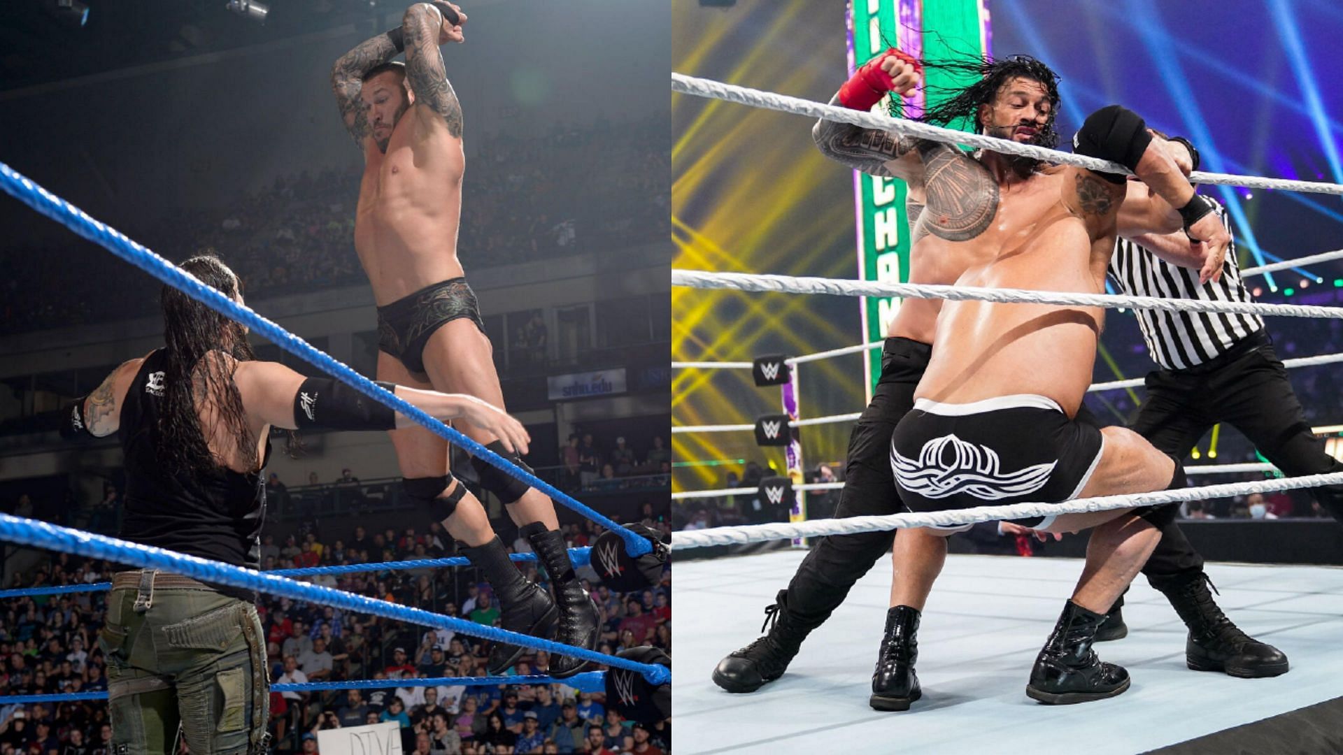 Baron Corbin, Randy Orton, Roman Reigns, Goldberg, WWE