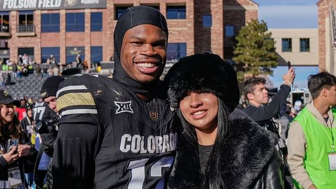 Travis Hunter jokes about Florida heat before boarding plane to Jacksonville with GF Leanna Lenee