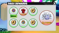 Earn daily rewards in Piece Wanted Simulator (Image via Roblox)