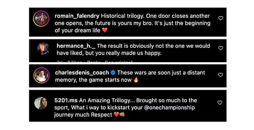 Screenshot of comments. [Alexis Nicolas/Instagram]
