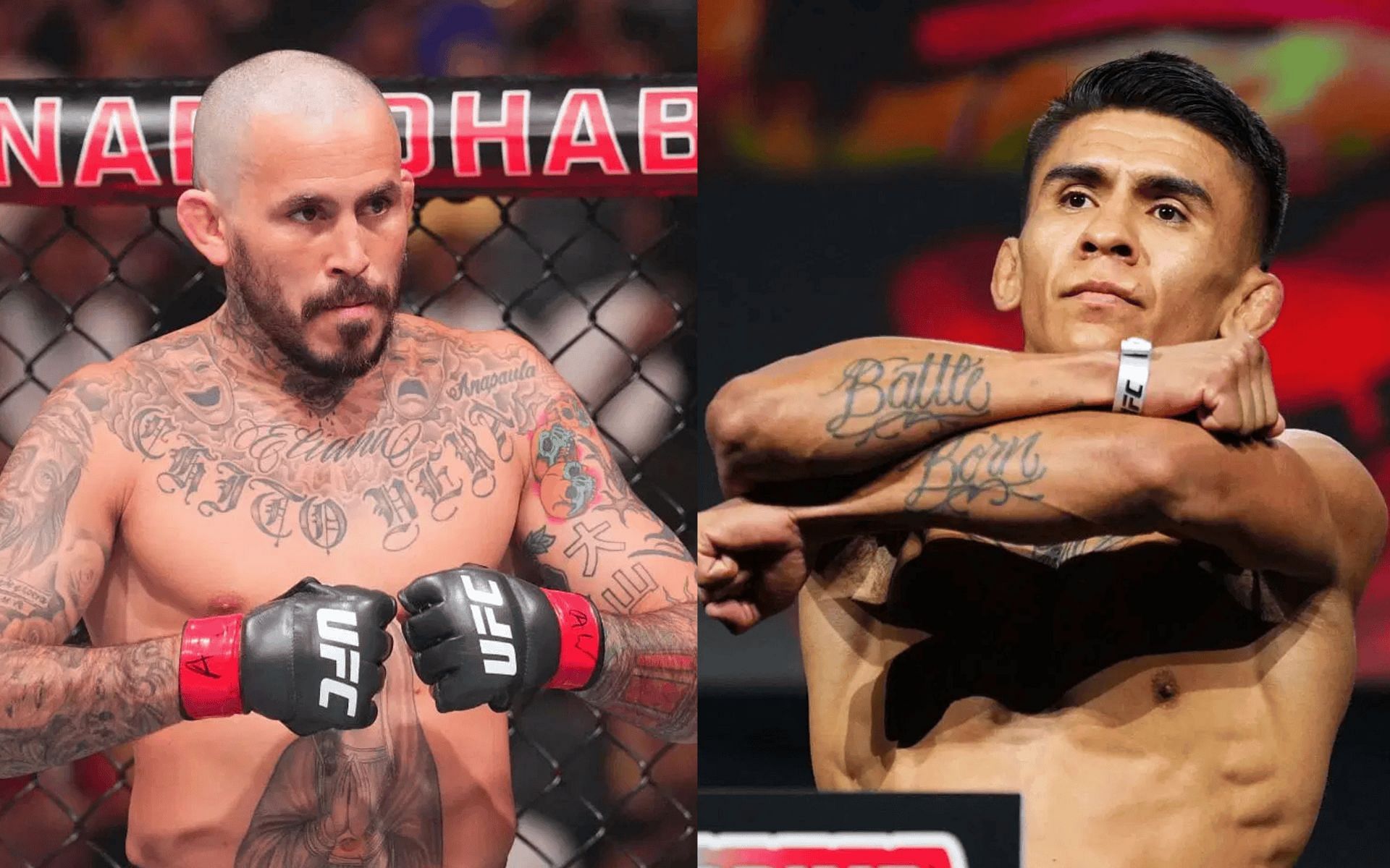 Marlon Vera (left) talks about his upcoming fight against Mario Bautista (right). [Images courtesy: Getty]