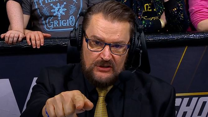 Tony Schiavone breaks character during live AEW television