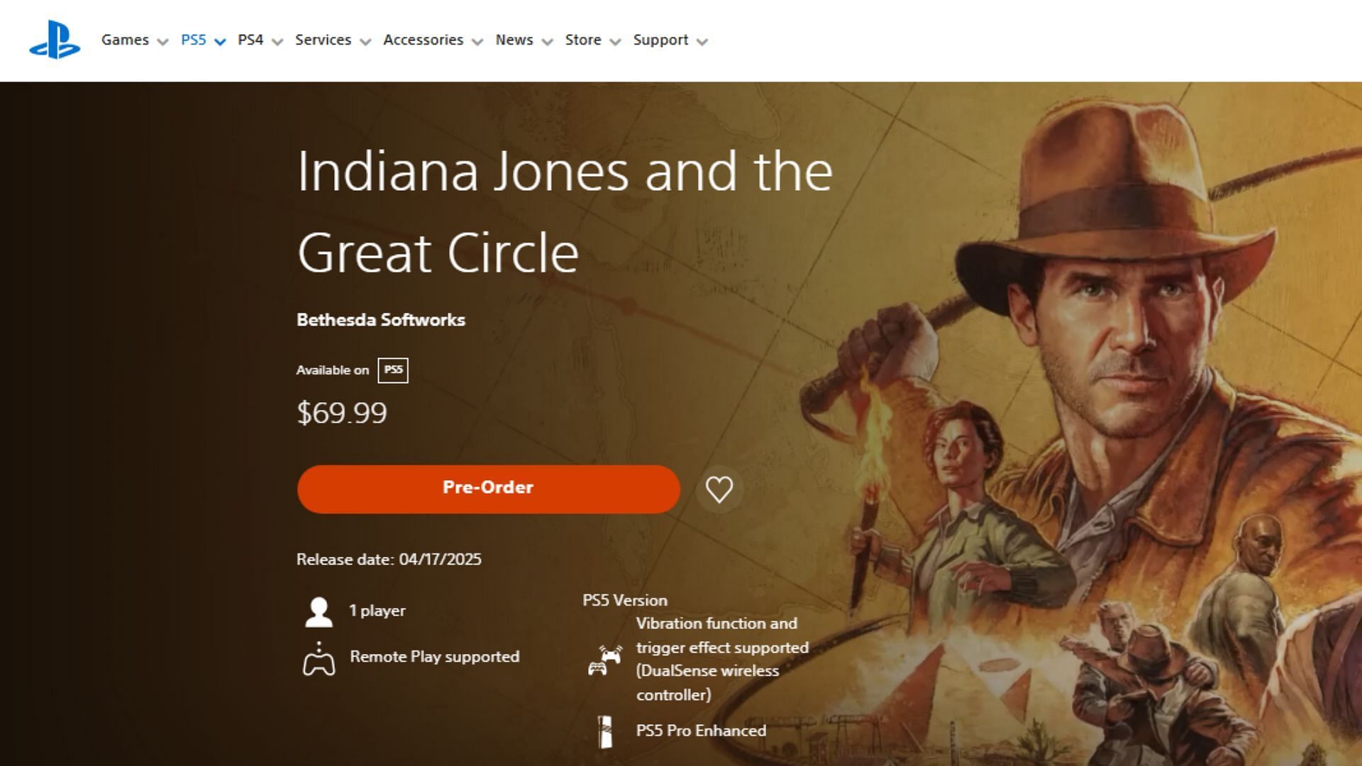 To predict the GTA 6 price, this is a screenshot of the PS Store showcasing the price of a new PS5 game (Image via PlayStation)