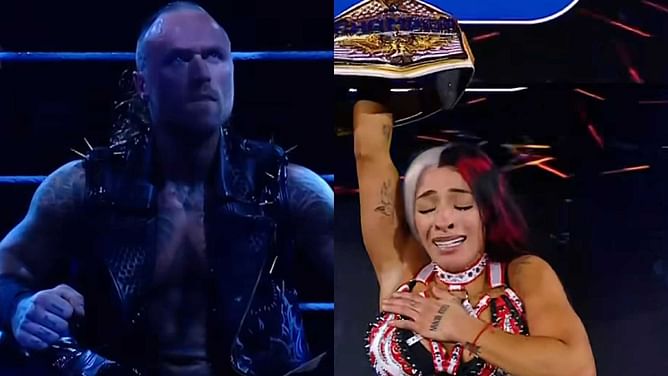 Zelina Vega reacts after Aleister Black returns to WWE; comments on her Women's United States Title win on SmackDown